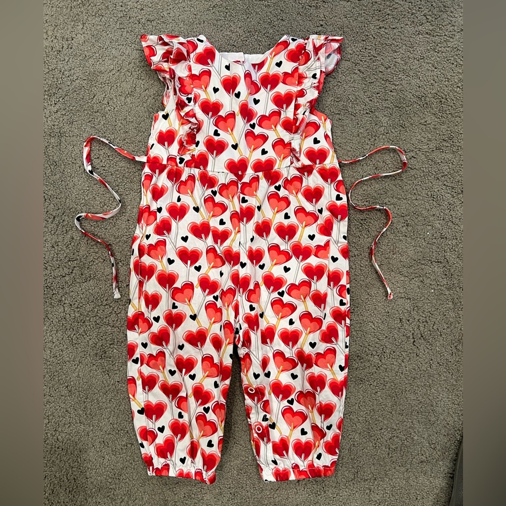 Rare Editions Heart Romper